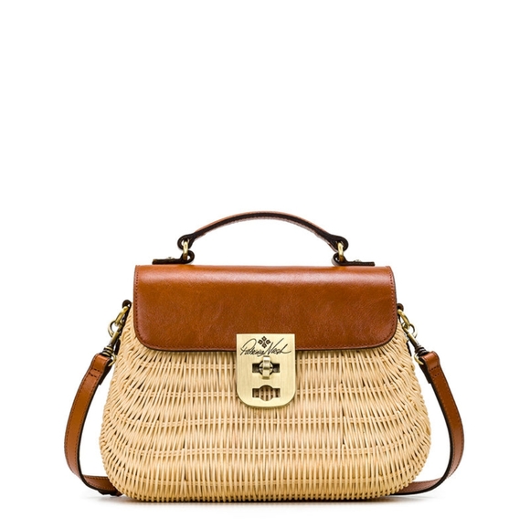 Patricia Nash Colimena Satchel Spring Wicker Bags